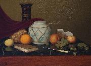 William Harnett Still Life with Ginger Jar painting